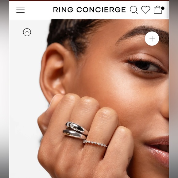Ring Concierge - Diamond Station Stackable Ring Size 6.5 - Picture 5 of 6
